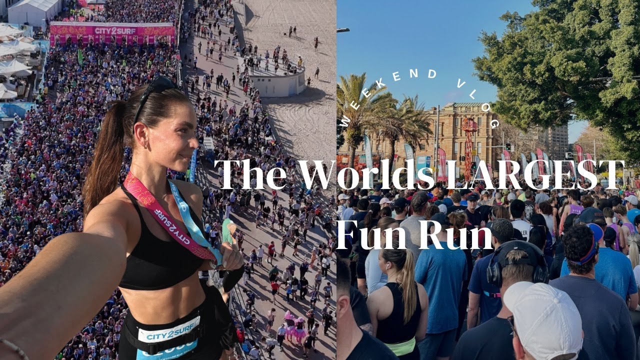 RUNNING WITH 90,000 PEOPLE | City2Surf Vlog, weekend with Redbull