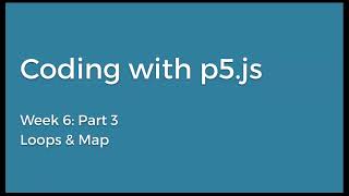 Week 6: Part 3 - Loops & map