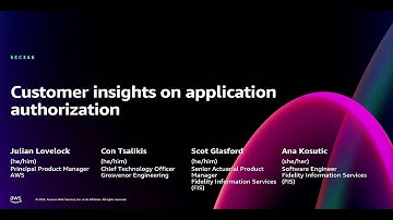 AWS re:Invent 2024 - Customer insights on application authorization (SEC346)