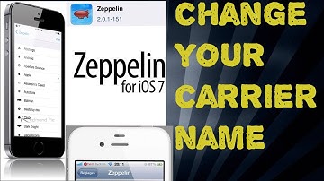 How to change carrier name with text or image.(Zeppelin/jailbreak required)