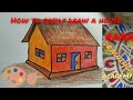 How to easily draw a house rana drawing academy