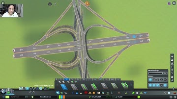 Cities: Skylines - Double-Crossover Merging Interchange (DCMI) Build
