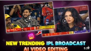 New Trending ipl Broabcast ai video editing| Broadcast ai video kaise banaye |Cricket stadium prompt screenshot 4