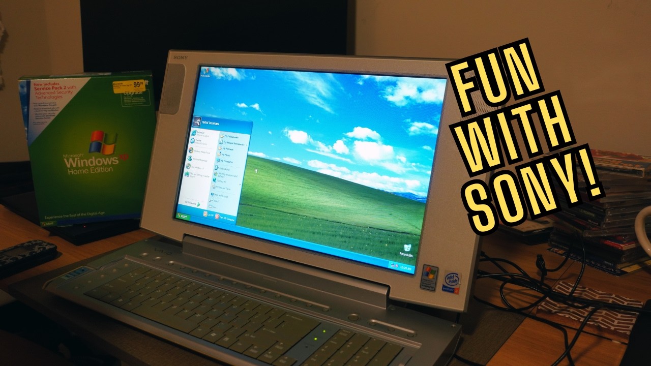 Installing Weird Retro Software On My Sony Vaio PCV-W500! - YouTube