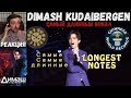 Dimash Kudaibergen - САМЫЙ ДЛИННЫЙ ВОКАЛ | РЕАКЦИЯ | DIMASH AND HIS LONGEST NOTES EVER SUNG LIVE