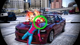 GTA 5 SPIDER-MAN CRAZY Traffic Moments 💀 | Fails, Stunts, Ragdolls & Euphoria Physics Pt 09