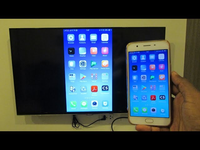 Connect Android phone to SMART TV!!! How to screen mirror on OPPO!!! class=
