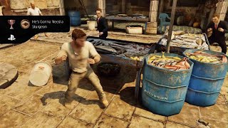 He's Gonna Need a Sturgeon trophy - Uncharted 3: Drake's Deception