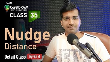 Nudge Distance | Unit | Duplicate | Class 37 | CorelDRAW 2021 tutorial in Hindi, Urdu