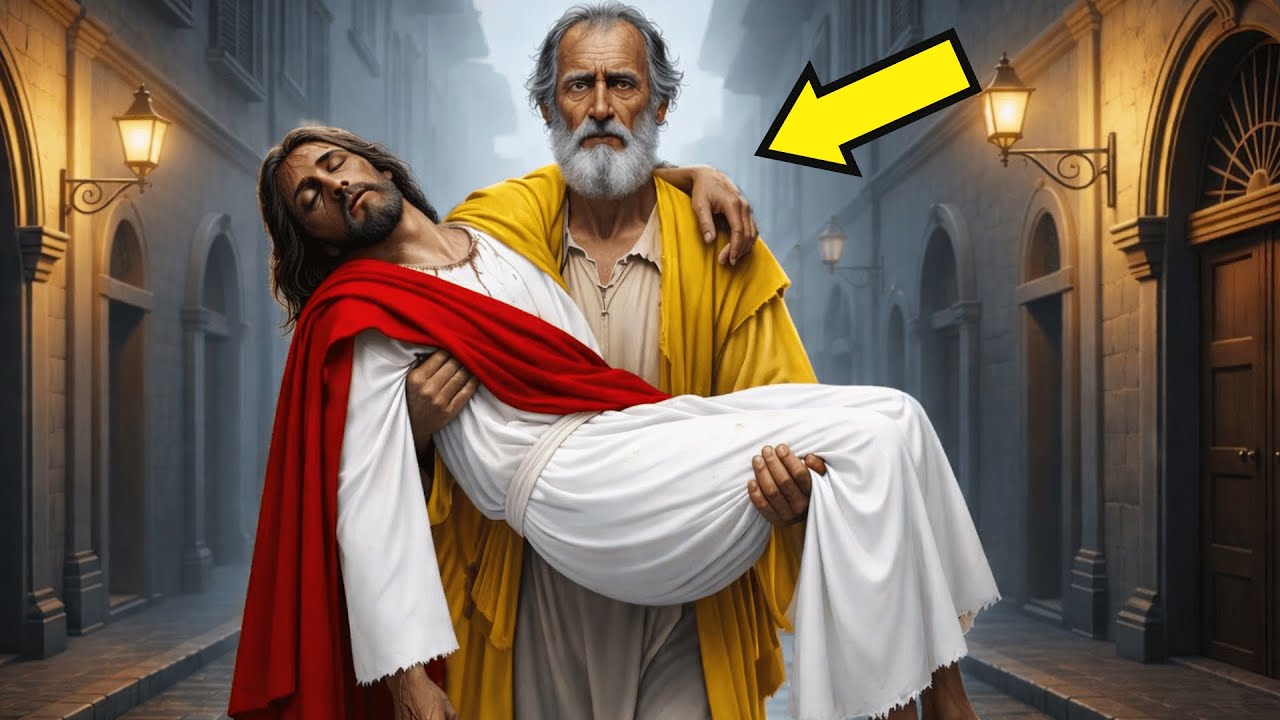 UM SENHOR IDOSO SALVOU UM HOMEM FAMINTO... SEM SABER QUE AQUELE HOMEM ERA JESUS DISRFAÇADO