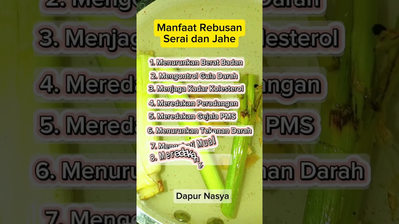 Manfaat Rebusan Serai dan Jahe 