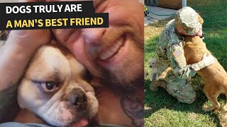 Dogs Truly Are A Mans Best Friend Cute Animal Compilation