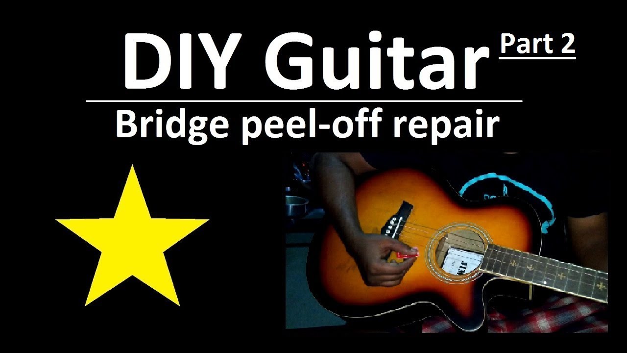 DIY Guitar Bridge Repair Part 2 YouTube