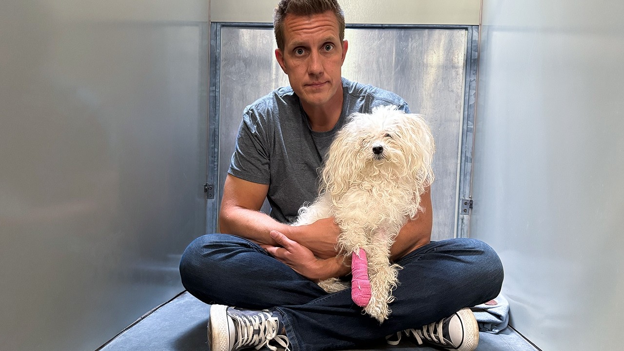 She kept holding her Paw Up... then we Saw Why