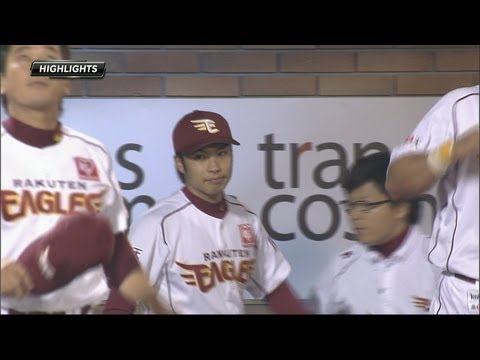 2012.10.06 E2-1H 辛島が好投＆青山は球団記録!! 楽天、ホーム最終戦で白星