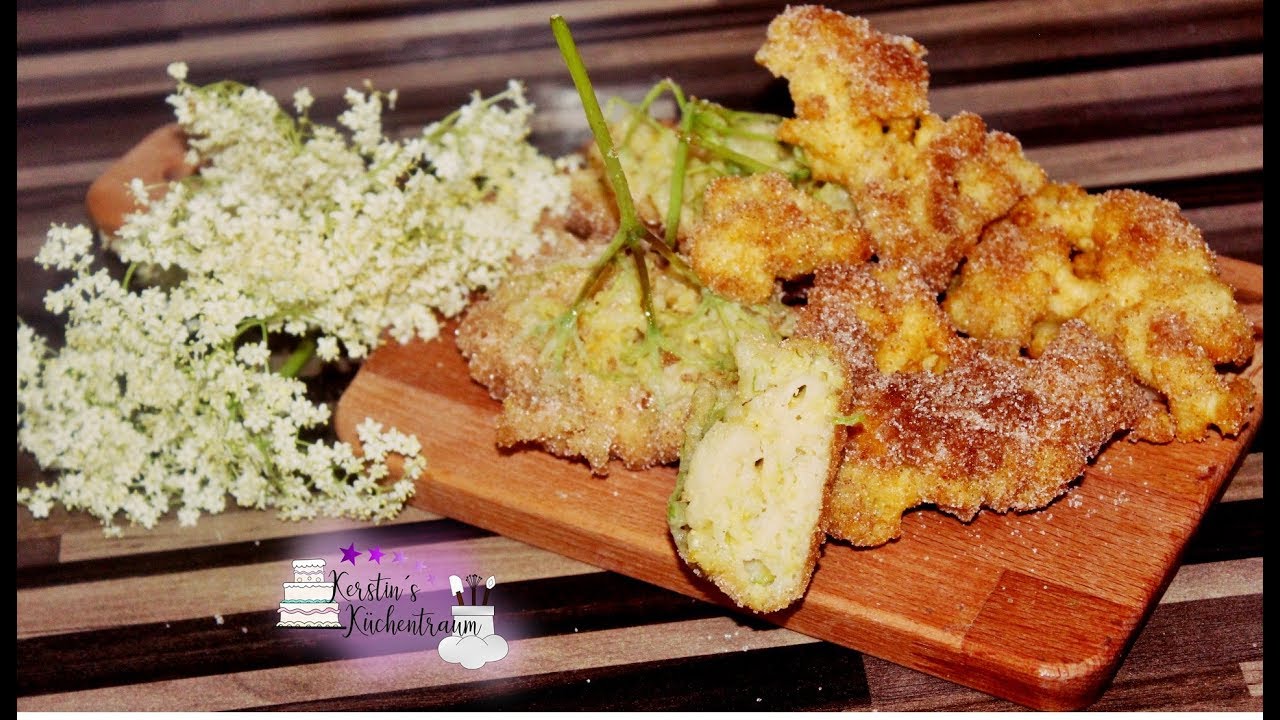 Hollerkiacherl - gebackene Holunderblüten