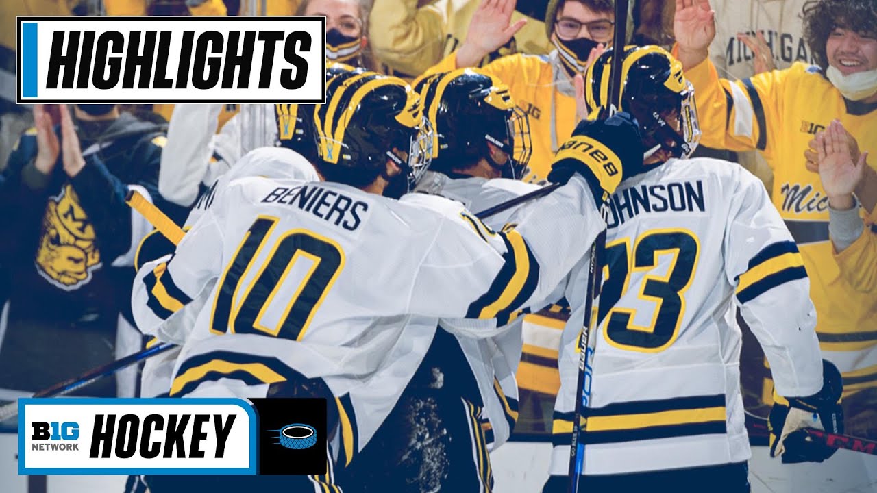 UMass at Michigan | Big Ten Men's Hockey | Highlights | Jan. 8, 2022 -  YouTube