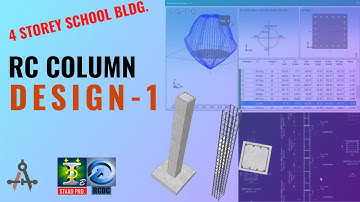 REINFORCED CONCRETE COLUMN DESIGN PART 1 - 4 STOREY SCHOOL BLDG STAAD RCDC