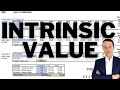 How to calculate intrinsic value amzn stock example  excel template