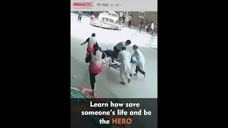 how to save  someone's life with Automated external defibrillator (AED)