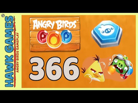 Angry Birds Stella POP Bubble Shooter Level 366 - Walkthrough, No Boosters