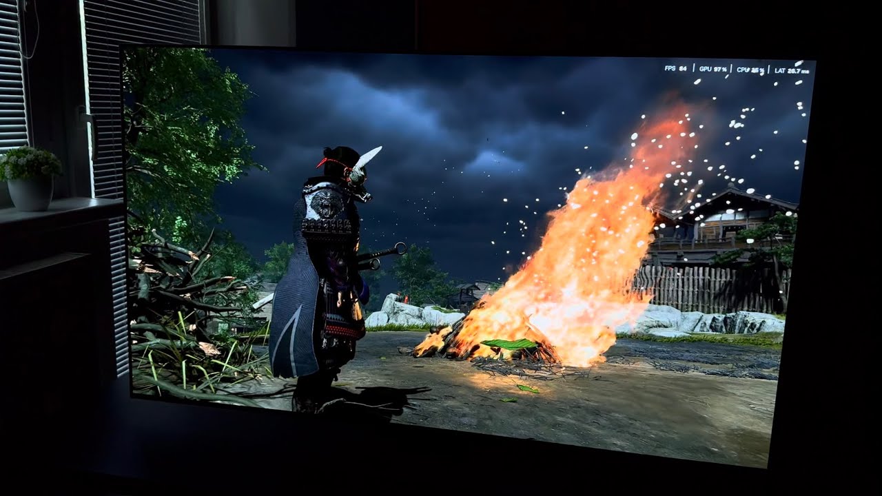 Ghost of Tsushima on OLED LG G5 & RTX 5090 4K Maxed Out / HDR TV Settings