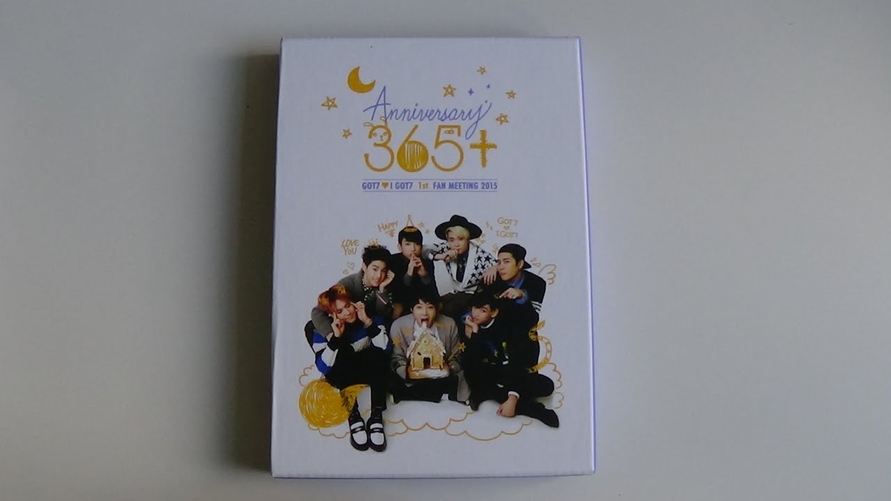 Unboxing GOT7 갓세븐 1st Fan Meeting 2015 Anniversary 365+ DVD