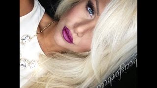 fall makeup tutorial DARK lipstick