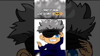 ⚡😎🎨 Drawing Satoru Gojo | Epic Jujutsu Kaisen Art #Shorts