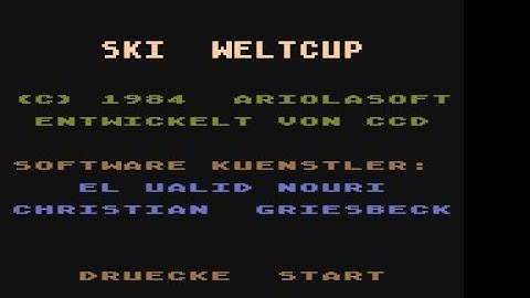 Ski Weltcup Review for the Atari XL / XE by John Gage