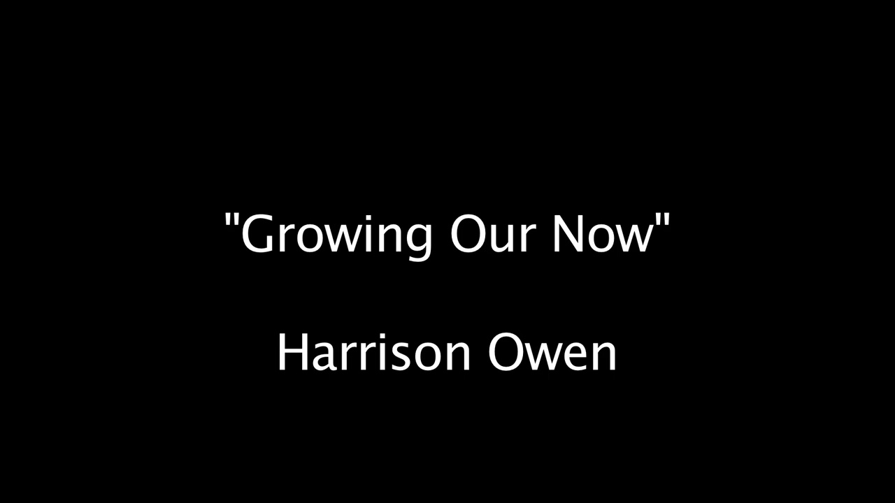 Harrison Owen Sr - "Growing Our Now" (1997)