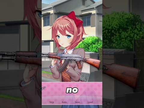 SAYORI NOO 😱🥶 #ddlc #shorts #funny