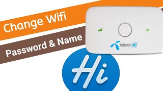 How to change wifi password | Telenor device | Huawei Hilink | screenshot 2