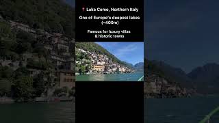 Peaceful lakes, colorful hillside homes & pure Italian vibes #LakeComo #shorts