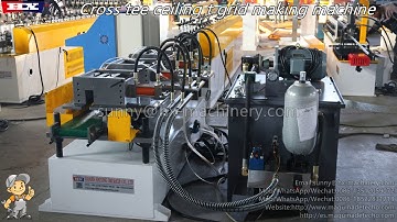 T grid keel roll forming machine light gauge steel framing furring gypsum ceiling machine