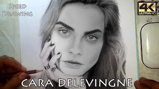 Cara Delevingne Drawing - timelapse