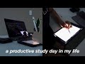 17hr productive study day | textbook reading, mock exam | business student