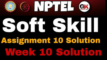 NPTEL Public Speaking Assignment 10 Solution #week10