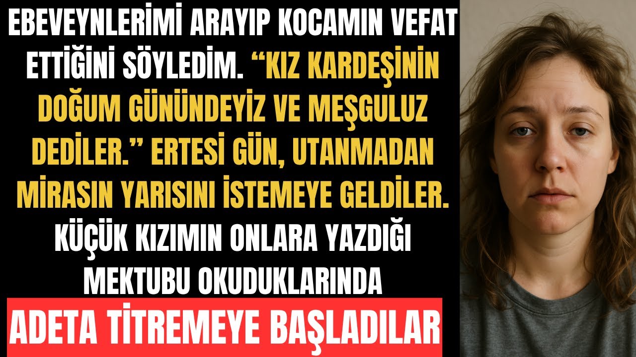 Ailem, Taziyeme Gelmek Yerine Doğum Günü Partisine Katıldı, Ama İş Kalan Mirasa Gelince...