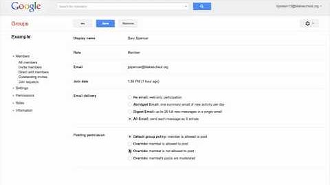 How to Manage the Posting Permissions of a Single User
