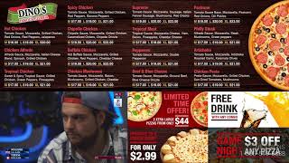 Dino s Famous Pizza - Digital Menu Board Design