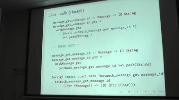 Haskell FFI - Fraser Tweedale - BFPG 2015-03