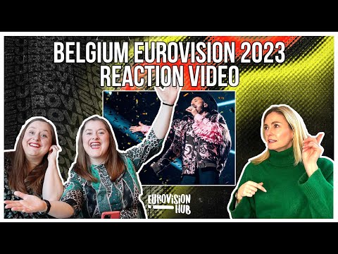 Belgium | Eurovision 2023 Reaction | Gustaph - Because of You | Eurovision Hub