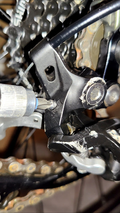 How to tension chains on Shimano gears #mtb