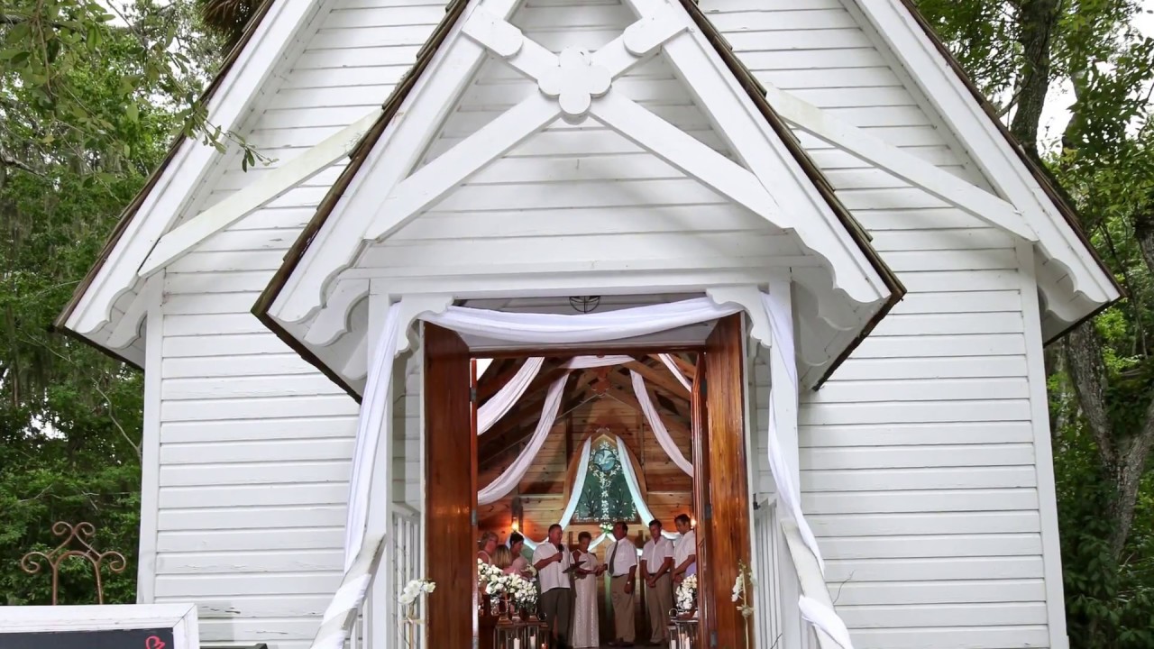 Spanish Point Mary's Chapel Wedding Ceremony with Decor 2017