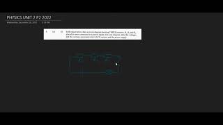 2022 CAPE PHYSICS UNIT 2 PAPER 2  q1 part1