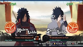 Madara Uchiha (Reanimation) vs Sasuke Uchiha (Rinne Sharingan) — Naruto  Ultimate Ninja STORM 4