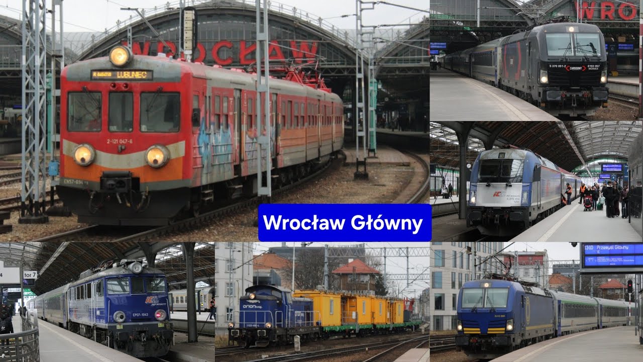 Pociągi na stacji Wrocław Główny IC, PolRegio, KD