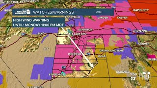 Snowstorm continues - Monday night forecast