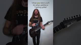 Rock guitarist screaming opera extremely loudly while singing about having a severe flu short